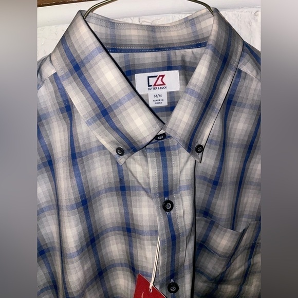 NWT Cutter & Buck men’s dress shirt button down long sleeve size Medium - Picture 6 of 10